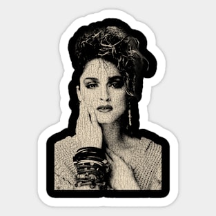 VINTAGE - madona style Sticker